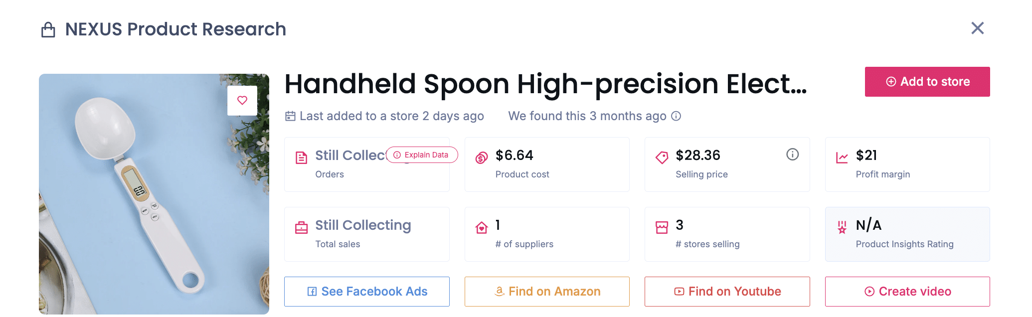 Electronic Scale Spoon